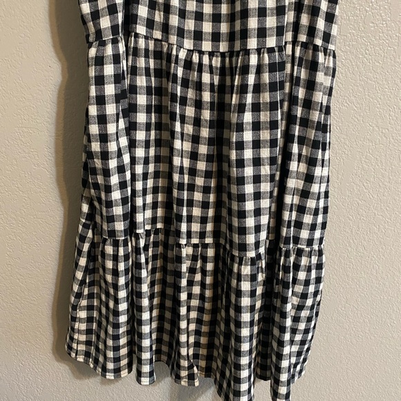 Hayden Los Angeles Plaid Tiered Ruffle Dress Size L NWT - Picture 2 of 6